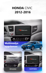 Honda civic  2012-2016 Uyumlu Android Multimedya Navigasyon Sistemi