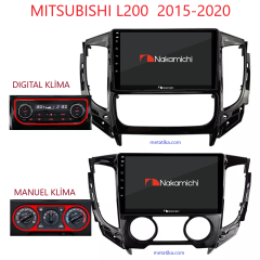 Mitsubishi L200 2015-2020 Uyumlu  Android Multimedya  Navigasyon Sistemi