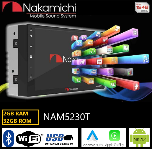 NAM5230T | 2GB Ram 32GB Rom | Android 12 | Carplay | Android Auto