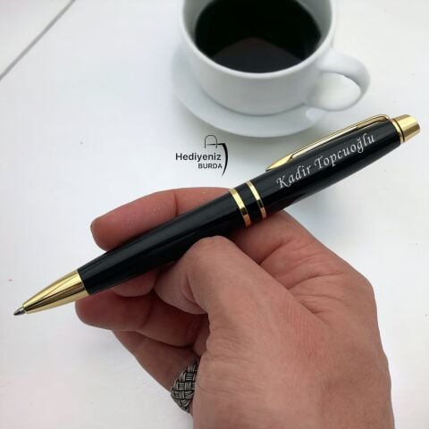 İsme Özel Lüks Metal İkili Kalem Set - Anahtarlık Hediyeli
