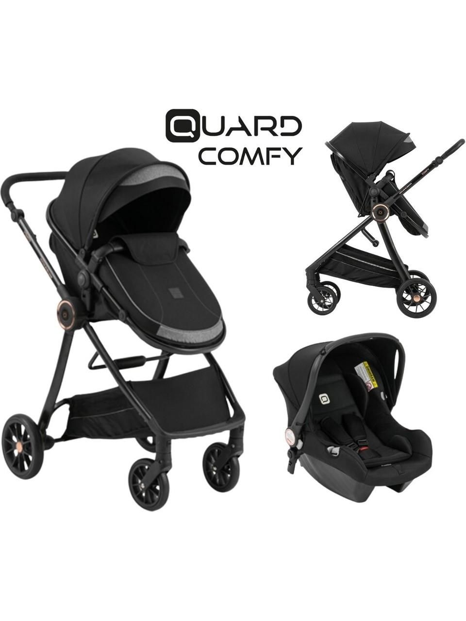 QUARD COMFY TRAVEL SİSTEM BEBEK ARABASI SİYAH-2024