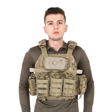 Tactical Balistik Plaka Takılabilen Açık Cepli Jandarma Kamuflaj Hücum Yeleği