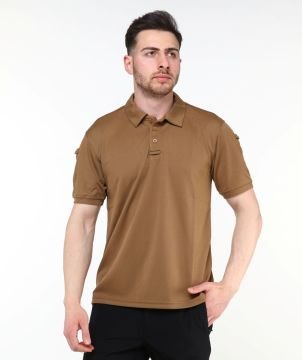 Urban Tactical Polo Yaka T-Shirt / Kahverengi