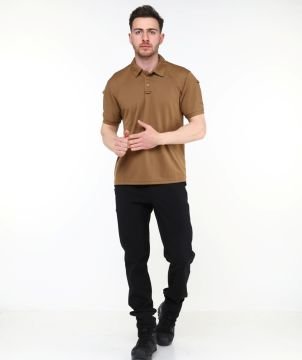 Urban Tactical Polo Yaka T-Shirt / Kahverengi