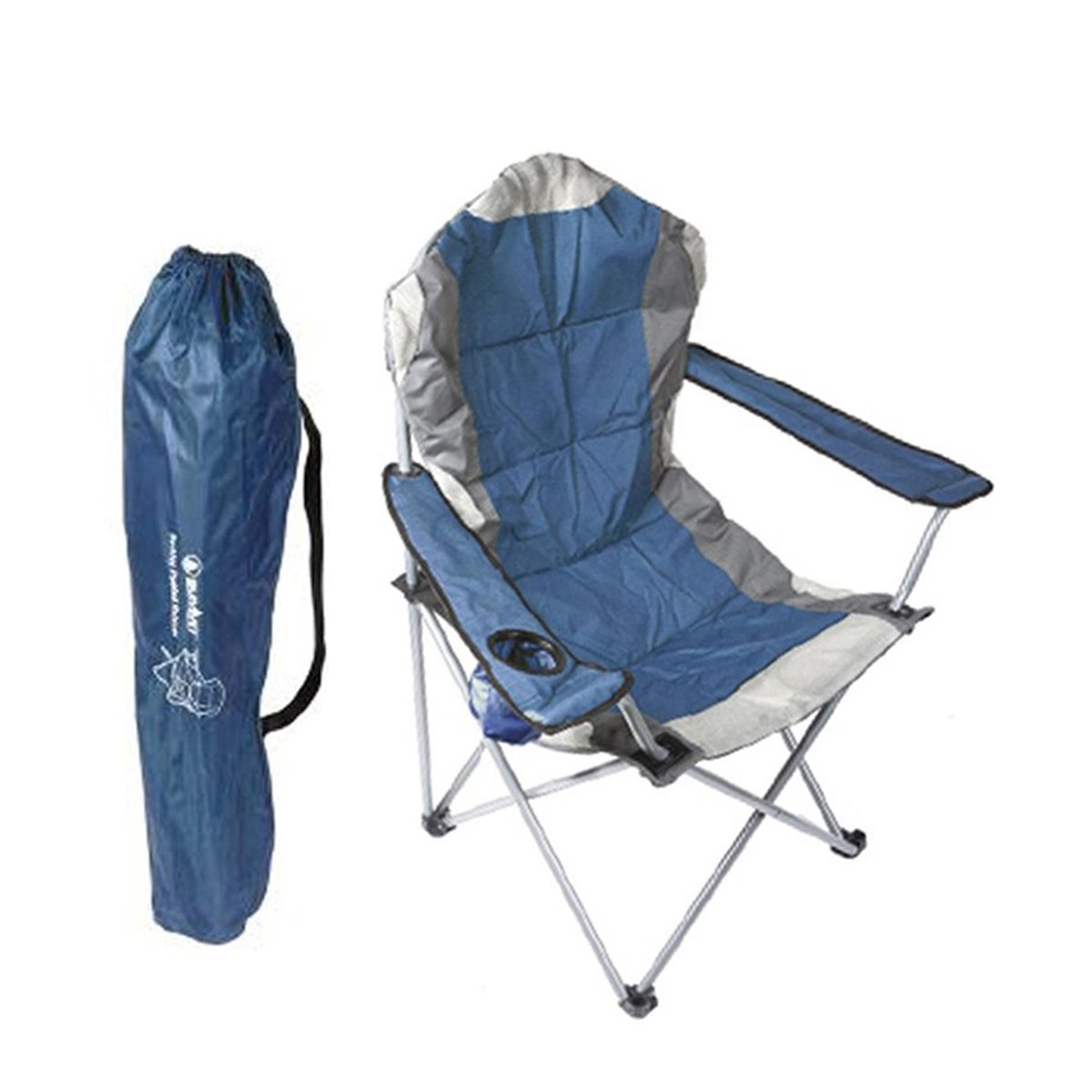 Summit Berkley Yüksek Konforlu & Takviyeli Kamp Sandalyesi Blue