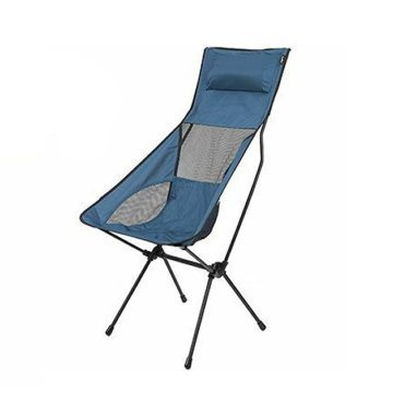 Summit High Back Pack Away Chair Blue Ultra Hafif Sandalye