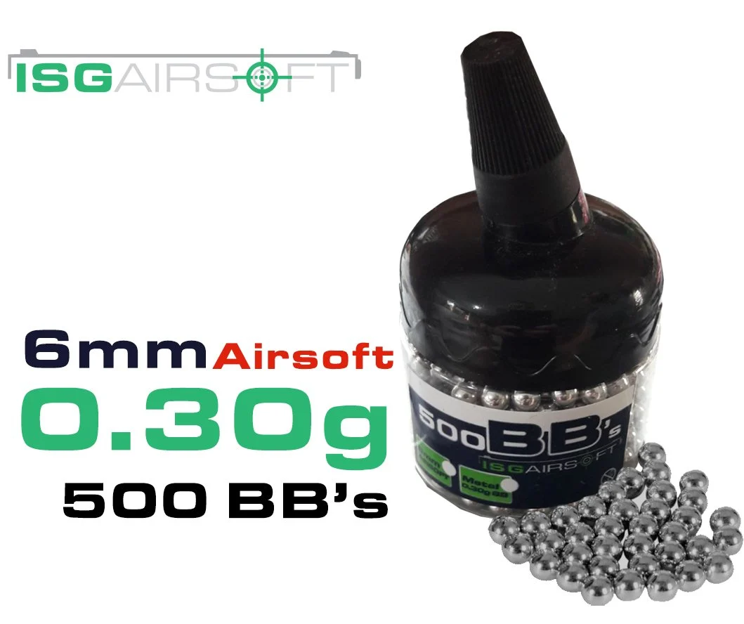 ISGairsoft 0.30g Airsoft Alüminyum BB 500 Adet(metal bb)