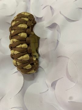 PARACORD BİLEKLİK ÇİFT KATMANLI KAHVE BEJ