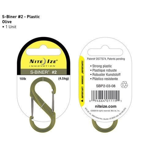 Nite-ize S-Biner Plastik Size  2 Olive