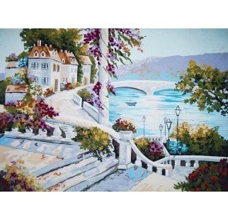 60x80 cm Collection D'art Baskılı Goblen 12969