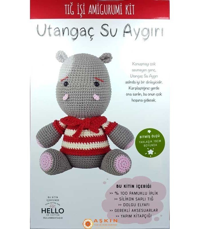 Amigurumi Seti - Utangaç Su Aygırı SCF11