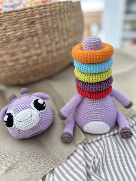 Amigurumi Yapboz Zürafa Oyuncak