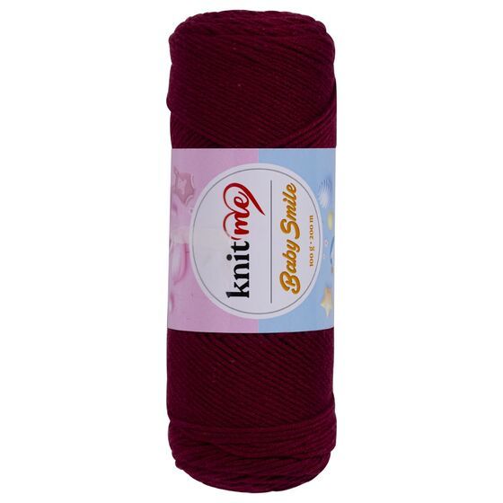 Knit Me Baby Smile Örgü İpi No 042 Bordo