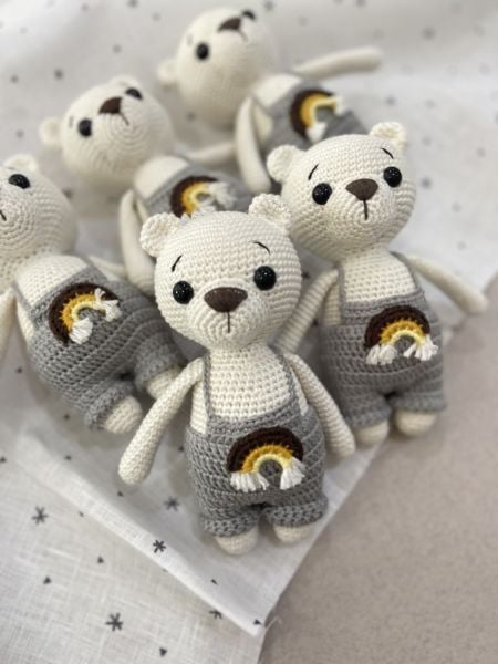 Amigurumi Teddy Gökkuşaklı