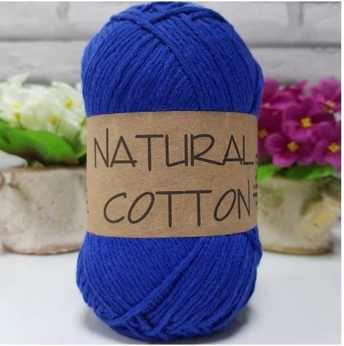 Diva Natural Cotton Pamuk Örgü İpi 2601 Saks Mavisi