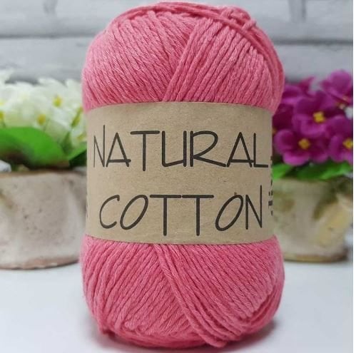 Diva Natural Cotton Pamuk Örgü İpi 2136 Nar Çiçeği