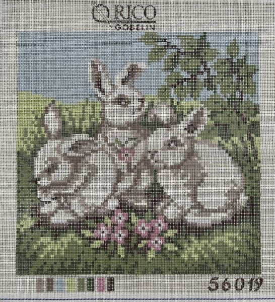 50x50 cm Rico Gobelin İri Delikli Goblen Tavşan
