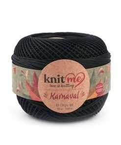 Knit Me Karnaval El Örgü İpi Siyah