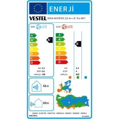 Vestel Nova Inverter 122 GI Pro 12000 BTU WIFI Klima