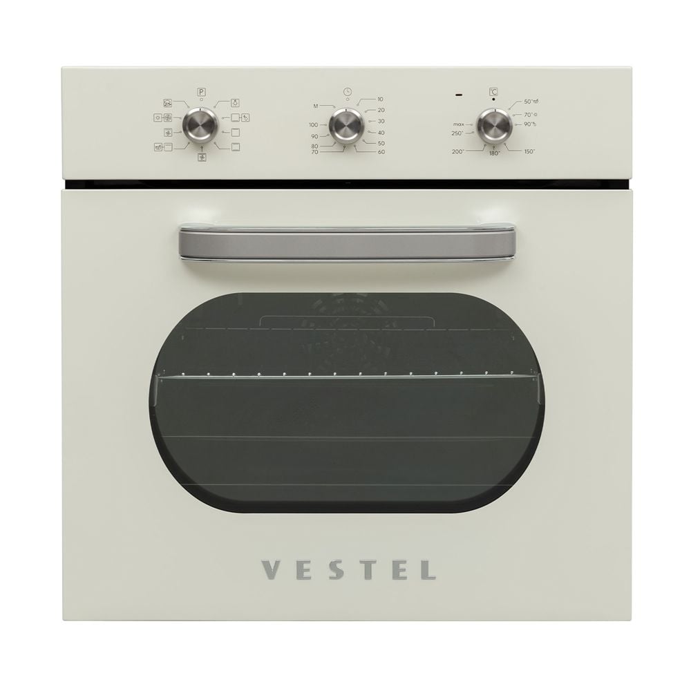 Vestel AF-6682 Retro Bej 69 lt A Enerji Sınıfı Ankastre Fırın