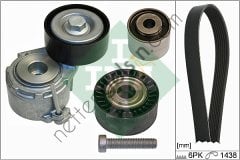 INA 529010710 ALTERNATOR V KAYISI KITI PARTNER BERLINGO EXPERT BERLINGO EXPERT XSARA DW8 DW8B 00>09 KLIMASIZ  PEUGEOT-CITROEN BİNEK V KAYIS GERGI SETI