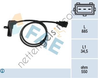 FAE FA:79078 KRANK DEVİR SENSÖRÜ AST.F/VEC.B/COR.B 1.4-1.6 16V 6238393 OPEL