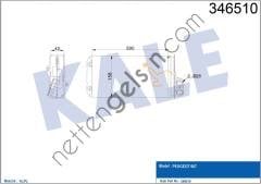 KALE 346510 KALORIFER RADYATORU P607 00>  PEUGEOT-CITROEN BİNEK KALORİFER RADYATÖRÜ