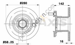 BRAXIS AD1057 ON FREN DISK AYNASI DAILY II 2.5TD  IVECO HAFİF TİCARİ FREN DİSKİ