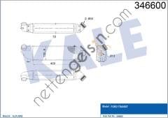 KALE 346600 TURBO RADYATORU (INTERCOOLER) TRANSIT V184 2,0TDCI 100PS / 125PS 00>06 ONDEN CEKER  FORD BİNEK TURBO RADYATÖRÜ