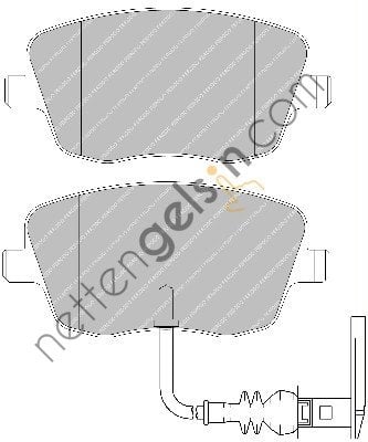 FERODO FDB1662 ON FREN BALATASI POLO 02>10 FABIA 00>10 IBIZA 02>05 ROOMSTAR 06>10 (FISLI)  VW-AUDI-SEAT-SKODA BİNEK FREN BALATASI