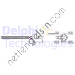 DELPHI ES20044-12B1 OKSIJEN SENSORU JEEP CHEROKEE 2.5 WRANGLER II  JEEP BİNEK OKSİJEN SENSÖRÜ