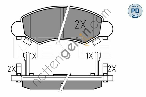 MEYLE 025 232 5316/W FREN BALATASI OPEL AGILA A ÖN 4706835 OPEL