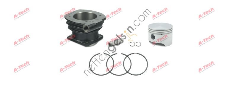 A-TECH 130.01.2810 KOMPRESOR PISTON+GOMLEK SET - FORD CARGO / 3227  FORD AĞIR VASITA KOMPRESOR PISTONU