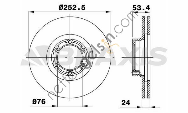 BRAXIS AE0107 ON FREN DISK AYNASI RENAULT TRAFIC 1.7 2.0 2.1D 2.5D  RENAULT BİNEK FREN DİSKİ