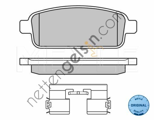 MEYLE 025 250 9616/W FREN BALATASI OPEL ASTRA J/CHEVROLET CRUZE ARKA 1605180 OPEL