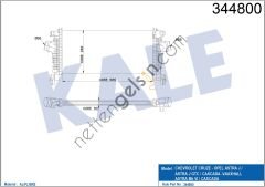 KALE 344800 INTERCOOLER ASTRA J-ASTRA GTC J-CASCADA-CRUZE (J305) 565x280x30  OPEL BİNEK TURBO RADYATÖRÜ