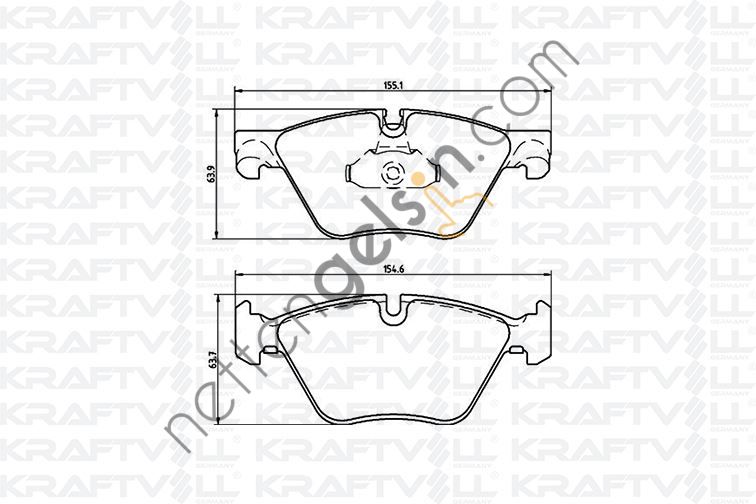 KRAFTVOLL 07010108 FREN BALATASI ON BMW F10 F11  BMW BİNEK FREN BALATASI