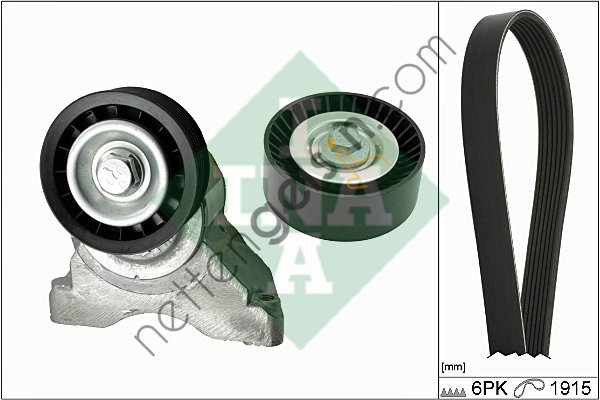 INA 529000710 V KAYIS SETI  FORD BİNEK ALTERNATÖR GERGİ RULMANI