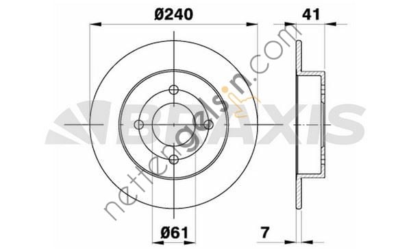 BRAXIS AE0159 ARKA FREN DISK AYNASI NISSAN MICRA MK2 1.0I 1.5D  NISSAN BİNEK FREN DİSKİ