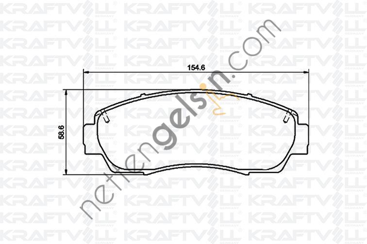 KRAFTVOLL 07010091 FREN BALATASI ON CR-V 2,4 12 > CR-V 1,6 DTEC 15 > CR-V 2,2 DTEC 12 >  HONDA BİNEK FREN BALATASI