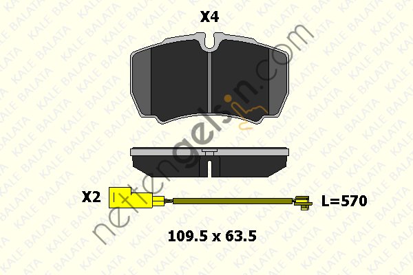 KALE B 29123 203 24KD20 ARKA DISK BALATA TAKIMI TRANSIT V347 JUMBO 3,2TDCI 200PS 07>14 ARKA CIFT TEKER - IVECO DAILY III 29 L 14 IV / V 99> (IKI FISLI+DORT CIVATALI)  IVECO HAFİF TİCARİ FREN BALATASI