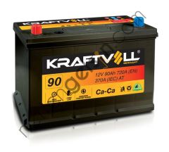 KRAFTVOLL 18010016 AKU 12V 90 AH N70 CA TAM KAPALI TERS KUTUP  AKÜ BİNEK AKÜ