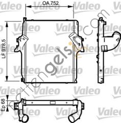 VALEO 818782 İNTERCOOL RADYATORU MERCEDES ACTROS MP2/MP3 1841/1851/1848  MERCEDES AĞIR VASITA TURBO RADYATÖRÜ