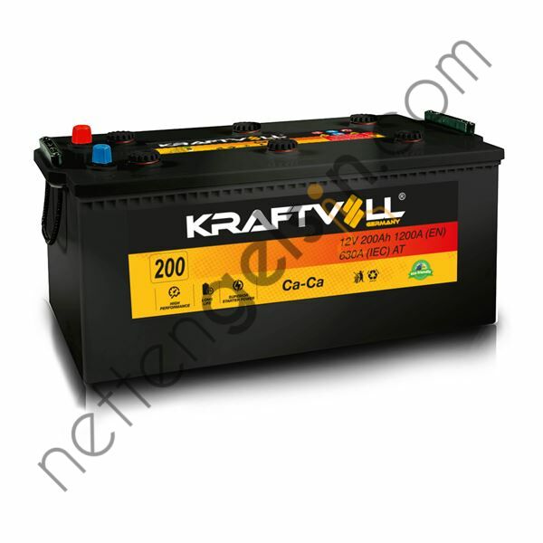 KRAFTVOLL 18020007 AKU 12V 200 AH C (518×279×240)  AKU AĞIR VASITA AKÜ