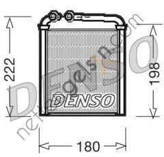 DENSO DRR32005 KALORIFER RADYATORU BRAZING GOLF PASSAT CC SUPERB YETI TIGUAN SCIROCCO 155×198×26 OTO MEK SANZIMAN  VW-AUDI-SEAT-SKODA BİNEK KALORİFER RADYATÖRÜ