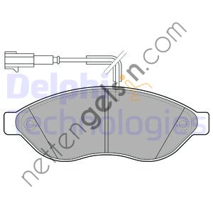 DELPHI LP1992 ON FREN BALATASI DUCATO III BOXER III JUMPER III 2,2HDI / 2,2HDI / 3,0HDI 16Q / 20Q 06> KARSAN JEST (TEK FISLI)  FIAT BİNEK FREN BALATASI