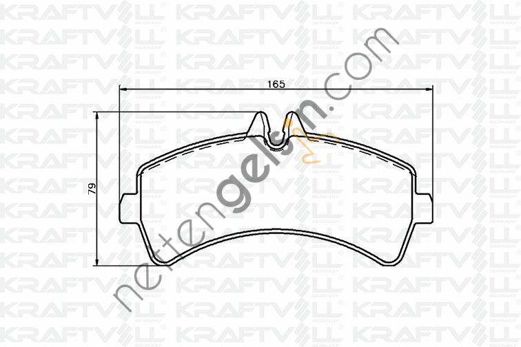 KRAFTVOLL 07010042 FREN BALATASI ARKA CRAFTER SPRINTER 2.5TDI 06 >  VW-AUDI-SEAT-SKODA BİNEK FREN BALATASI