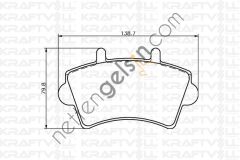 KRAFTVOLL 07010016 FREN BALATASI ON MASTER II MOVANO INTERSTAR 01>  RENAULT BİNEK FREN BALATASI