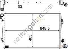 BEHR CR1203000S RADYATÖR VW CADDYIII,GOLFV 1.9 TDİ(CR1203000S) 5K0121251AA VW