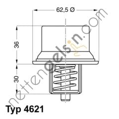 WAHLER 4621.80D TERMOSTAT M-3 E 36/Z3/Z4 3.0/3.2 11531318274 BMW